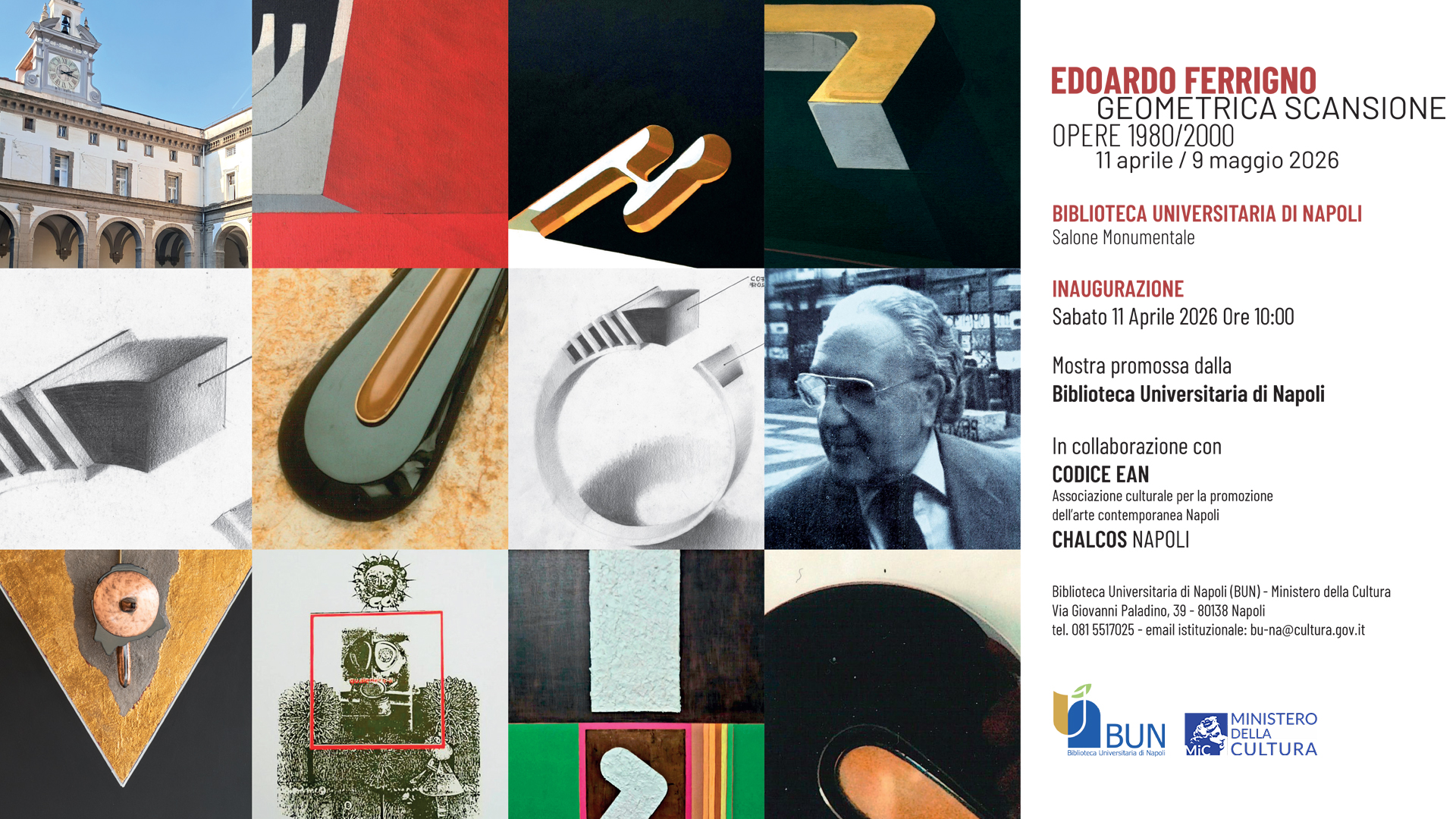 Inaugurazione mostra “Edoardo Ferrigno. Geometrica scansione, opere 1980/2000”